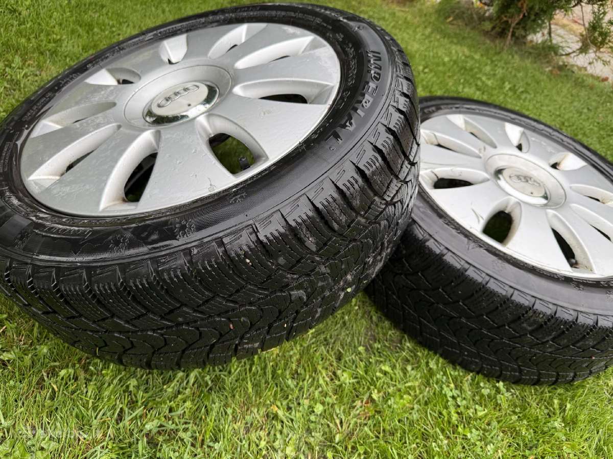 Parduodu Audi R16 lietus ratlankius su padangomis - nuotraukos Nr. 4