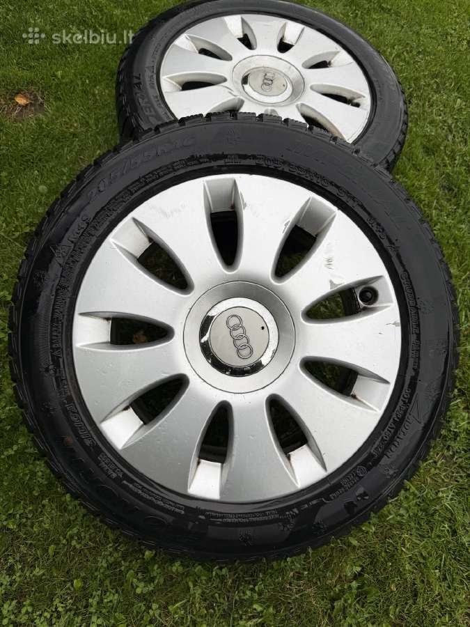 Parduodu Audi R16 lietus ratlankius su padangomis - nuotraukos Nr. 6