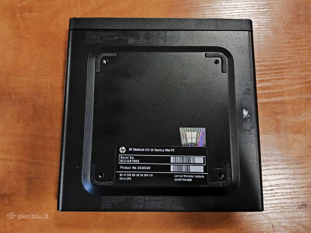 Hp 800 G8 Mini Pc I5-11500t 16gb 512gb WiFi - nuotraukos Nr. 3