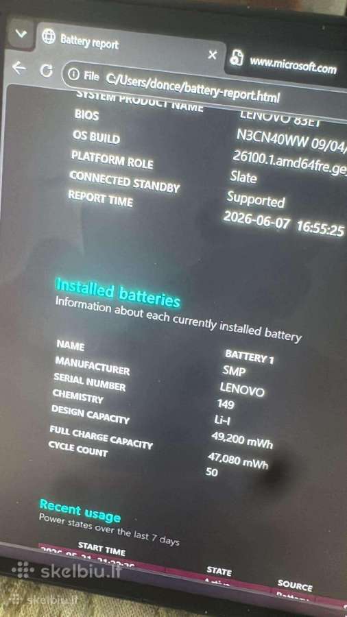 Domina keitimas Legion Go Z1extreme 512gb - nuotraukos Nr. 3