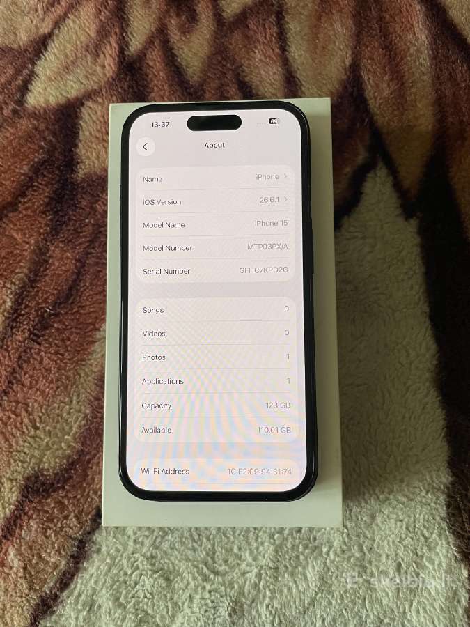 Apple iPhone 15,black,128gb - nuotraukos Nr. 5