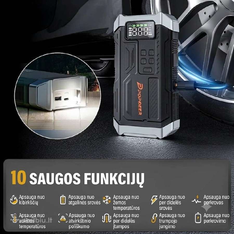 Naujas! 4-in-1 automobilio užvedėjas busteris - nuotraukos Nr. 6