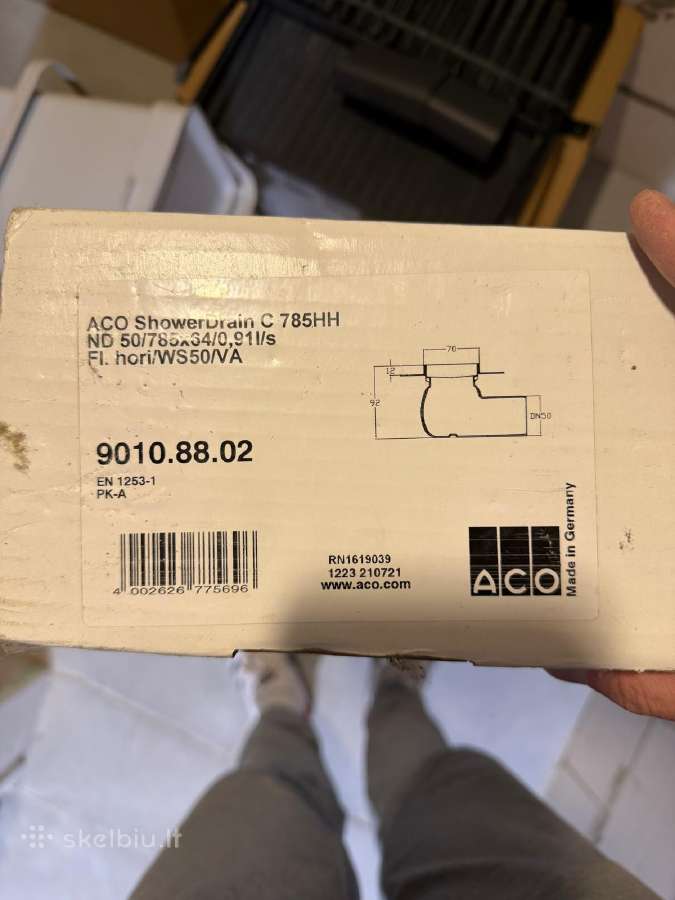 Naujas Aco Showerdrain C dušo latakas su grotelėm - nuotraukos Nr. 4