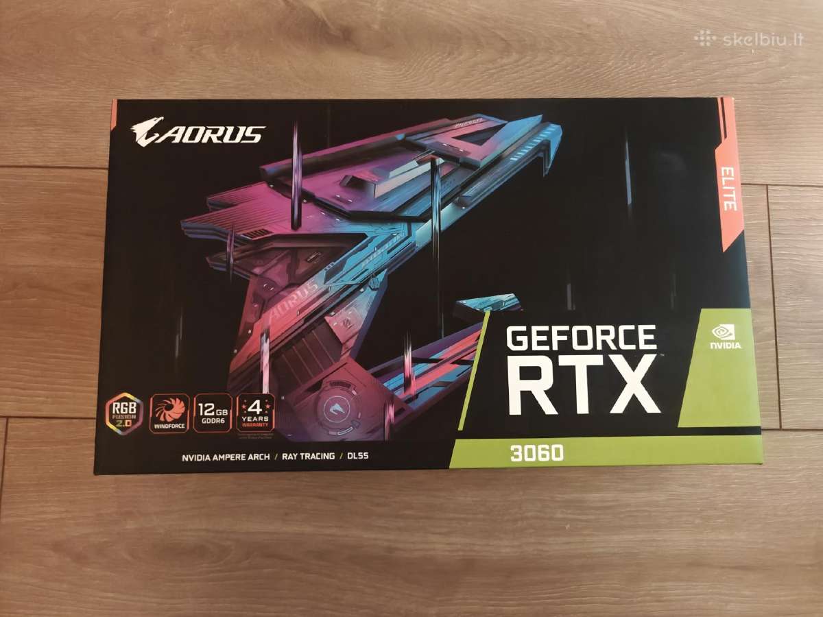 Aorus Rtx 3060 Elite 12gb - nuotraukos Nr. 2