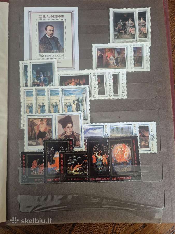 Ssr pašto ženklų ir blokų albumas Menas - nuotraukos Nr. 14