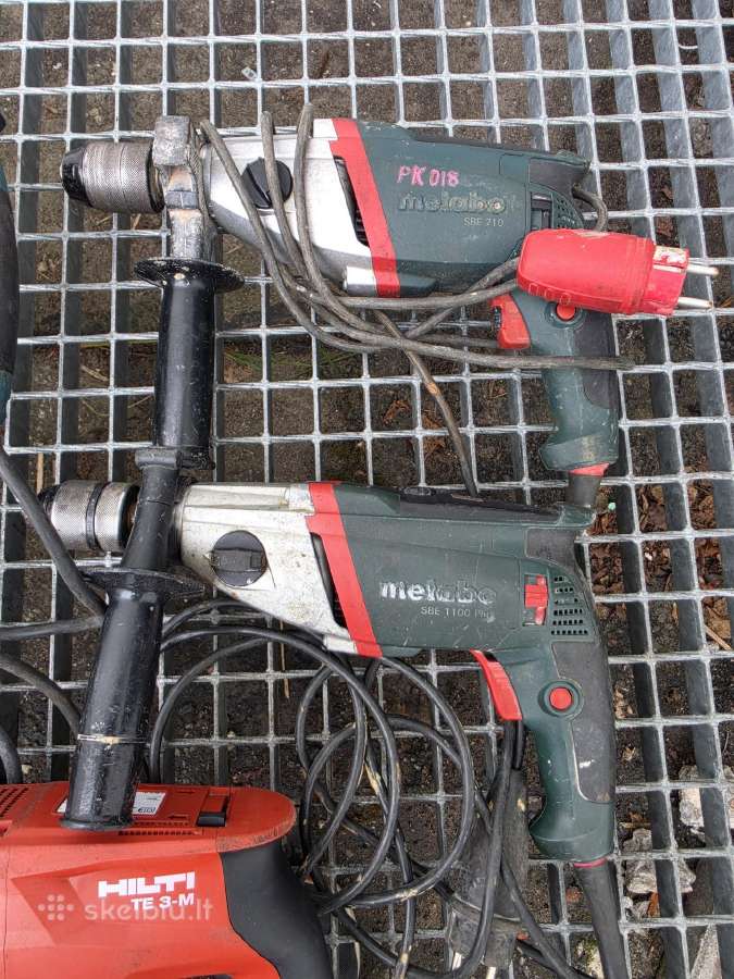 Hilti, Makita, perforatoriai, Metabo grežtuvai - nuotraukos Nr. 11