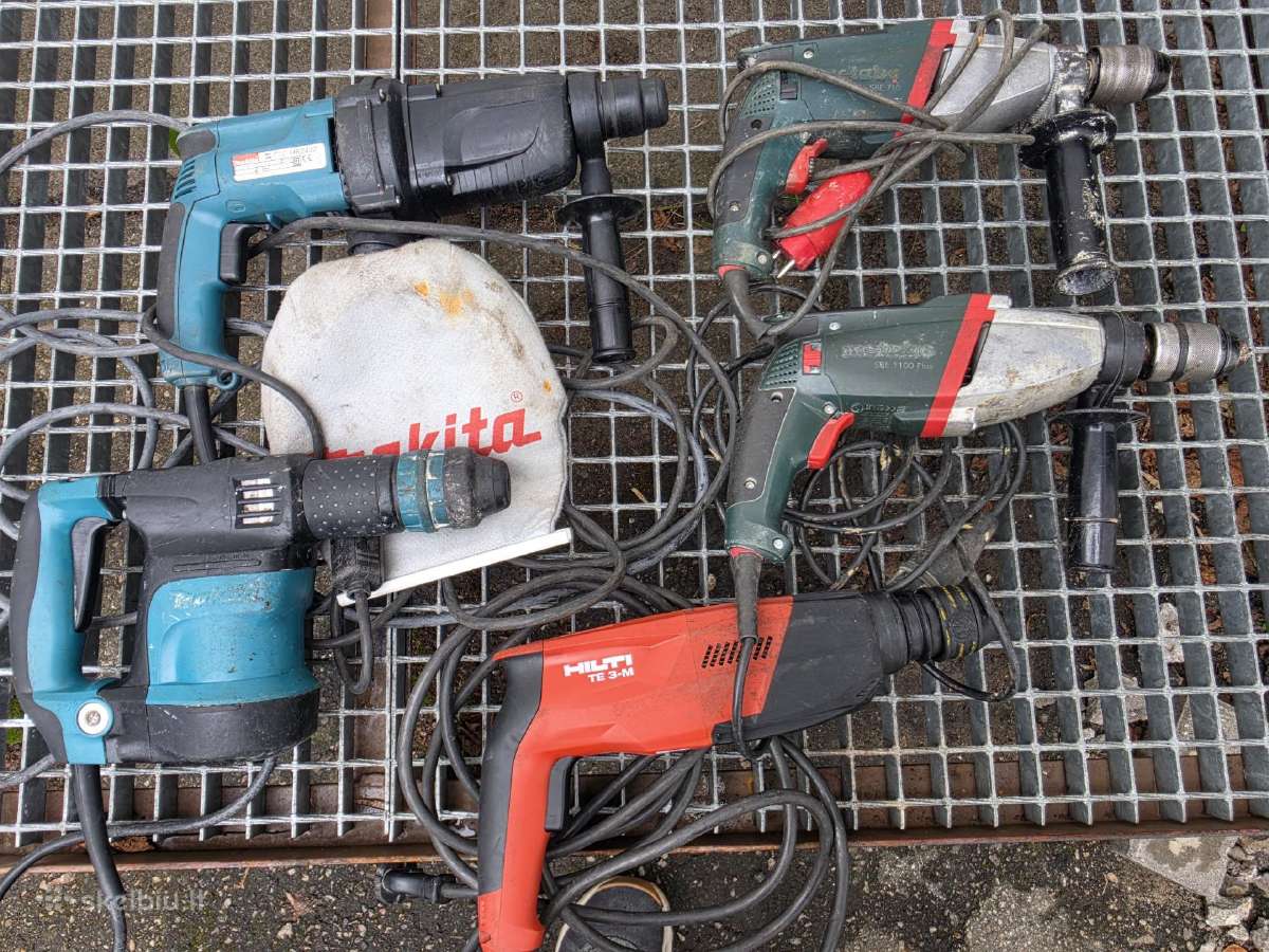 Hilti, Makita, perforatoriai, Metabo grežtuvai - nuotraukos Nr. 2