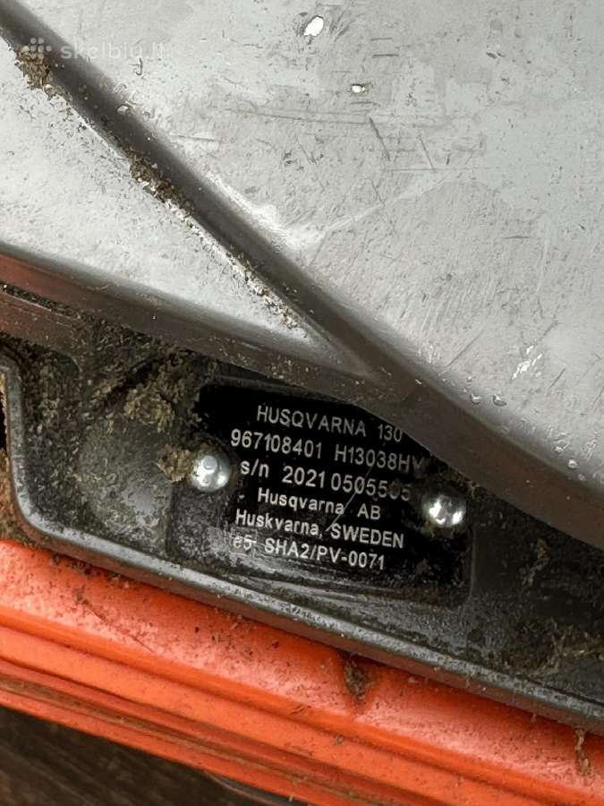 Husqvarna 130 1.5kw pjuklas - nuotraukos Nr. 4