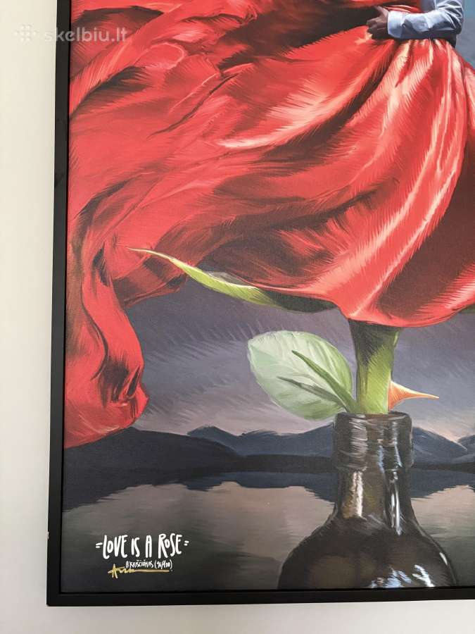 Algio Kriščiūno paveikslas 'Love is a Rose' 120x80 - nuotraukos Nr. 2