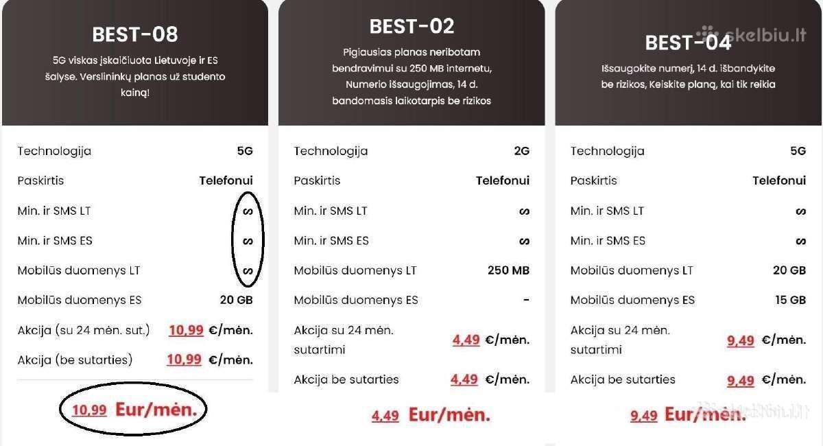 Gražūs nauji telefono nr. - didelis pasirinkimas ! - nuotraukos Nr. 5