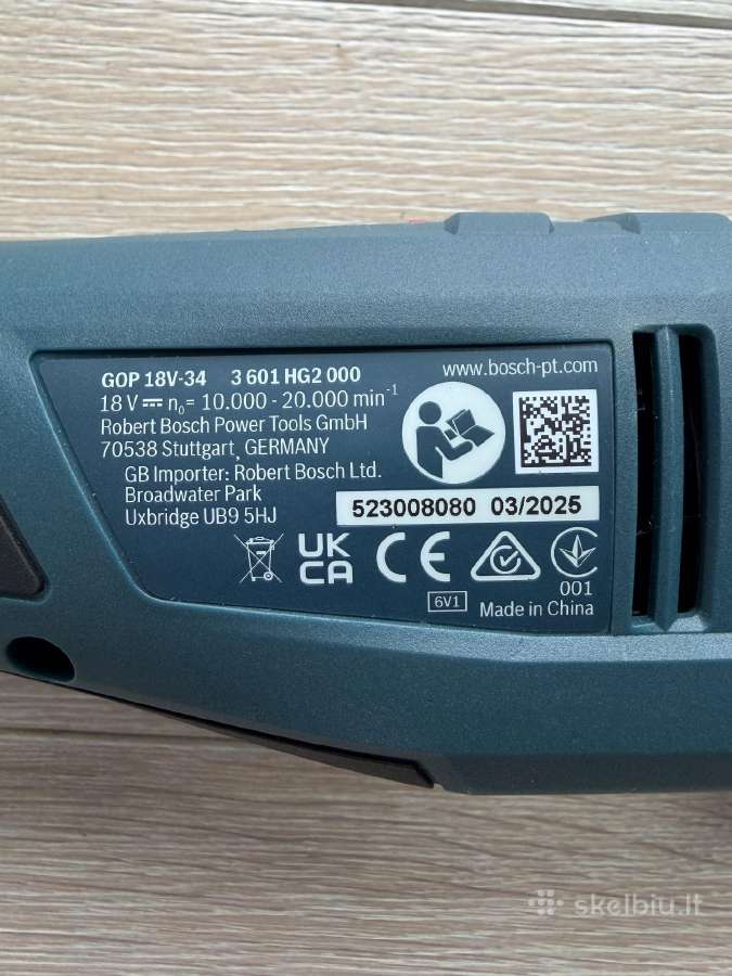 Bosch Gop 18v-34 daugiafunkcinis įrankis - nuotraukos Nr. 5