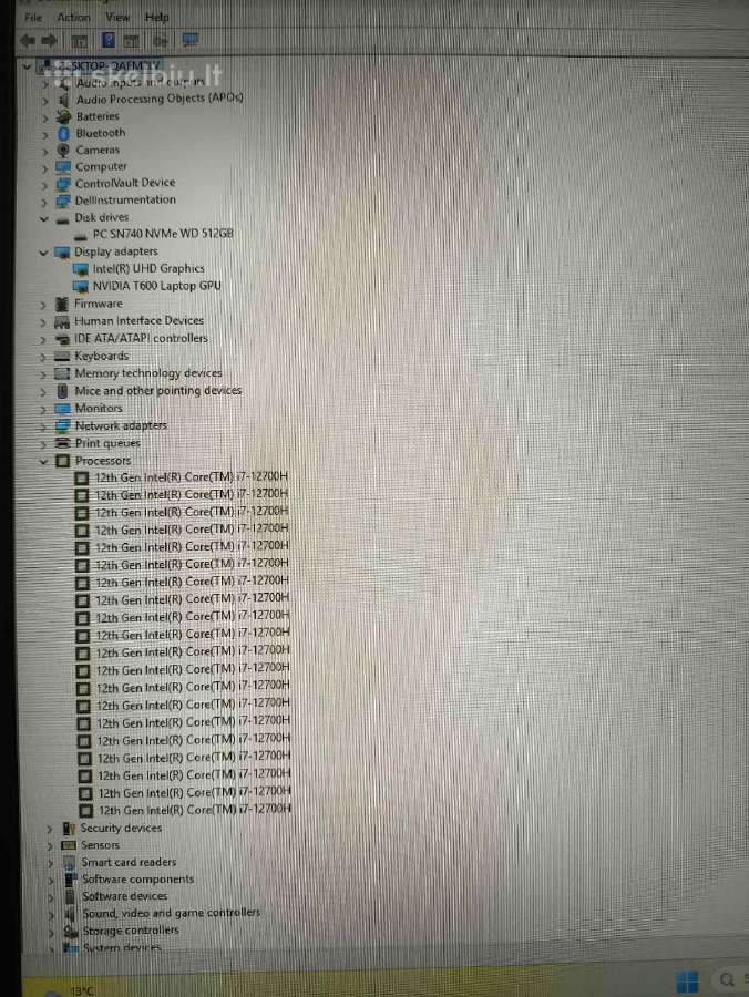 Precision 3571 15.6 i7-12700h 32gb 512gb T600 4gb - nuotraukos Nr. 6