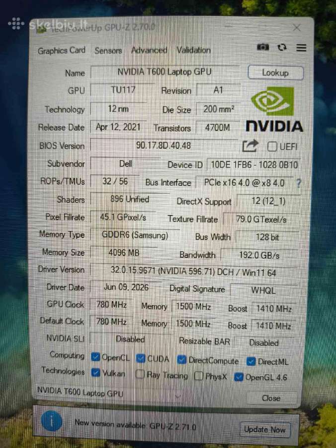 Precision 3571 15.6 i7-12700h 32gb 512gb T600 4gb - nuotraukos Nr. 7