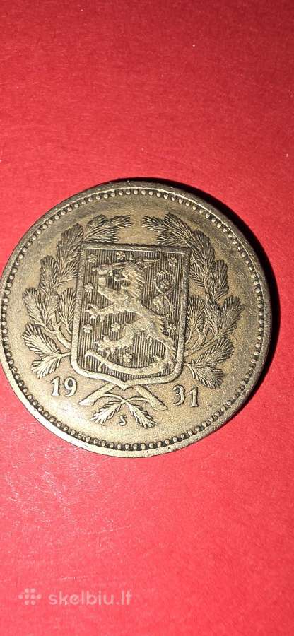 Suomija 5 markės 1931 - nuotraukos Nr. 2