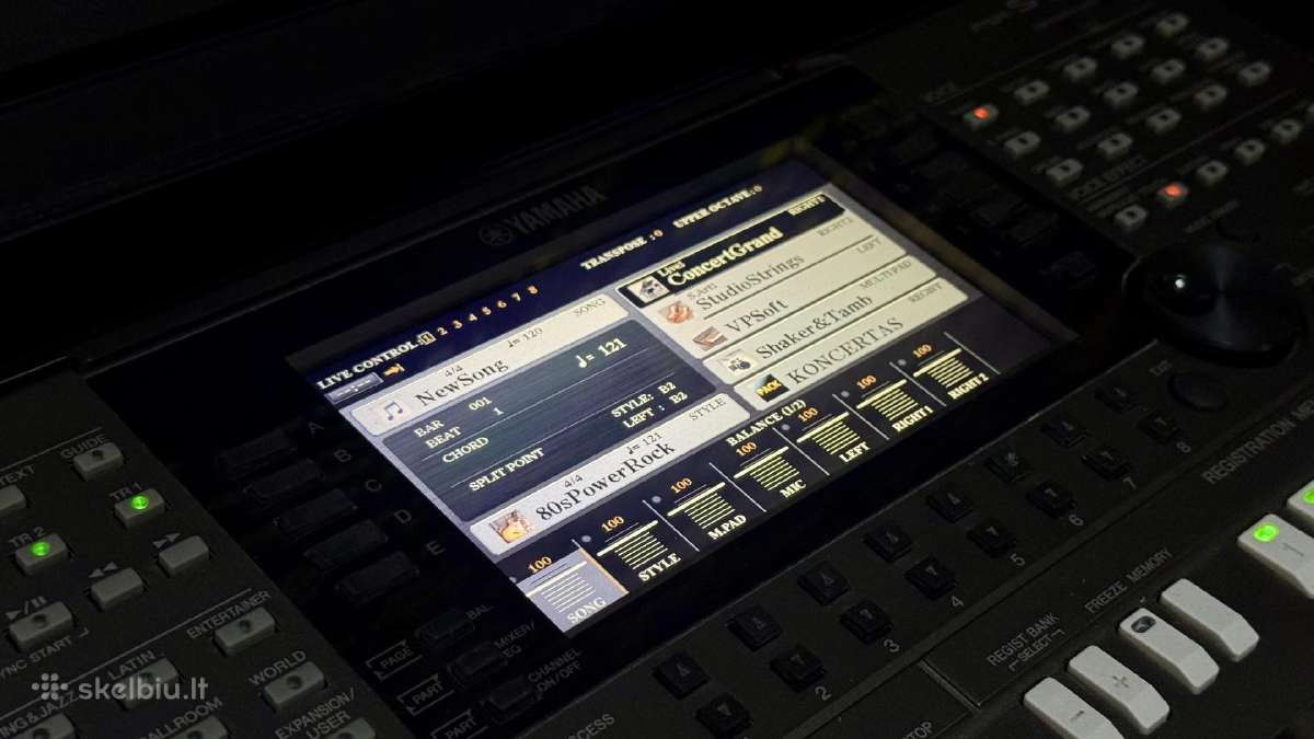 Yamaha Psr-s770 sintezatorius - nuotraukos Nr. 2