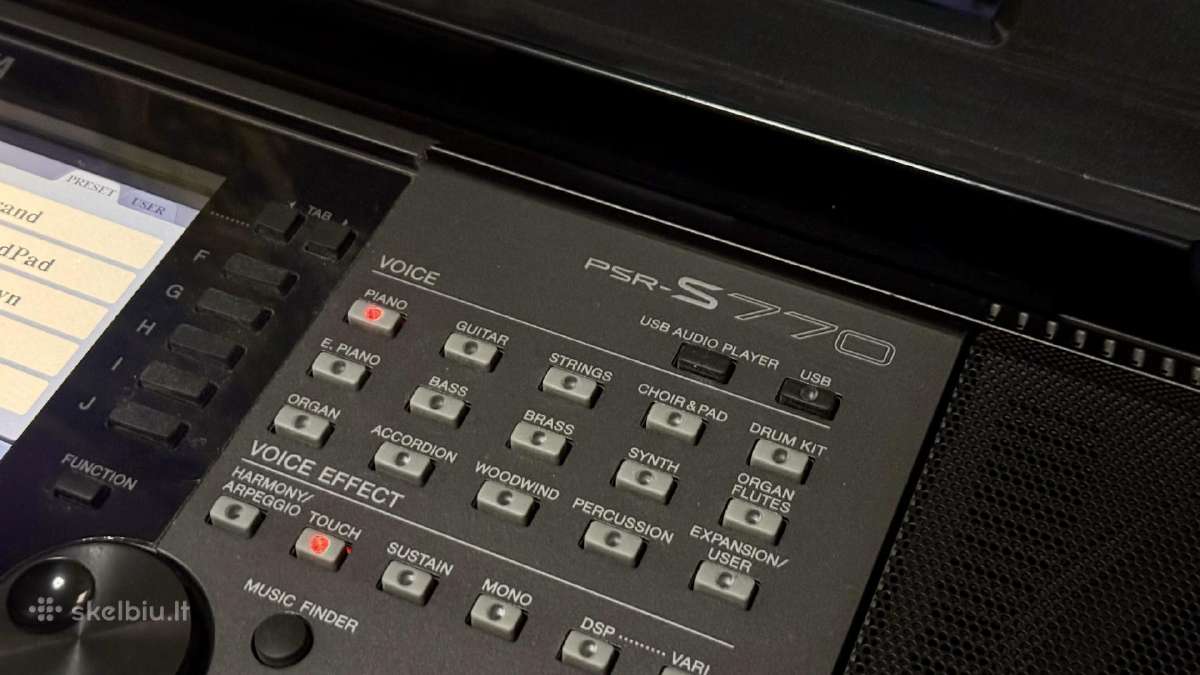 Yamaha Psr-s770 sintezatorius - nuotraukos Nr. 3
