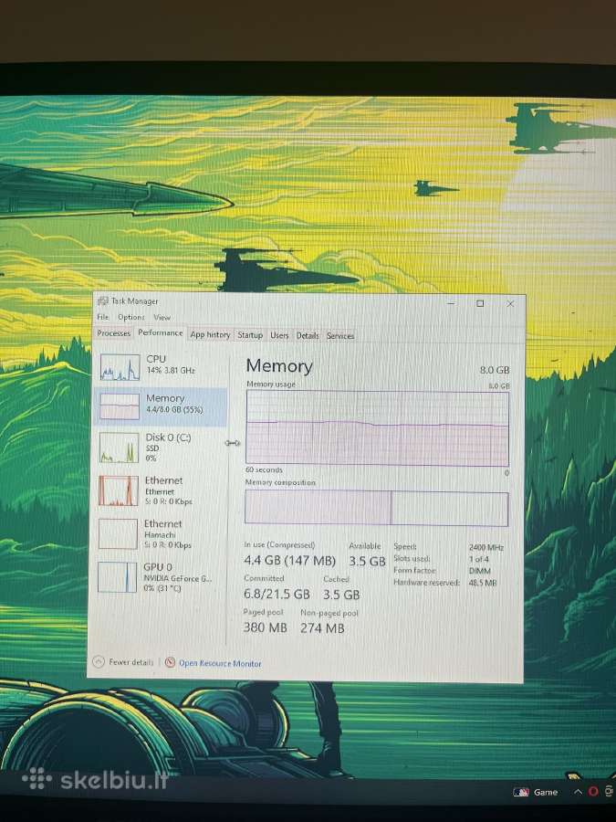 Gaming Pc i5-8400 Gtx 1060 3gb 8gb RAM + SSD - nuotraukos Nr. 4