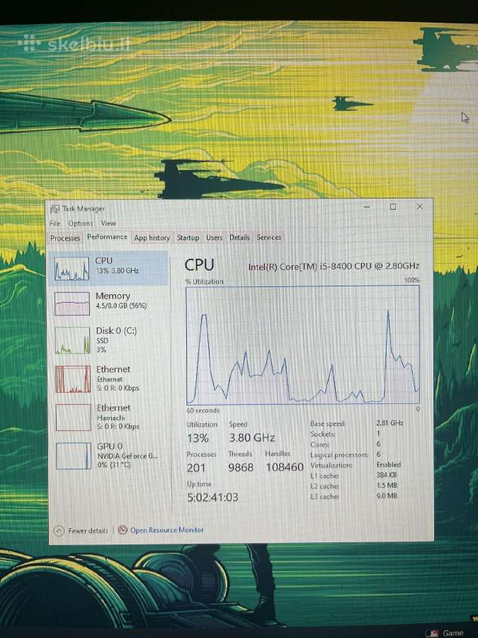Gaming Pc i5-8400 Gtx 1060 3gb 8gb RAM + SSD - nuotraukos Nr. 5