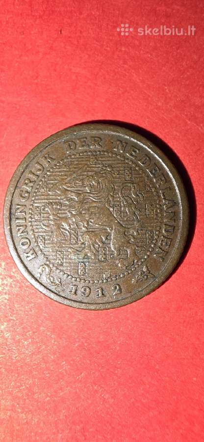 Nyderlandai 1/2 cento 1912 - nuotraukos Nr. 2