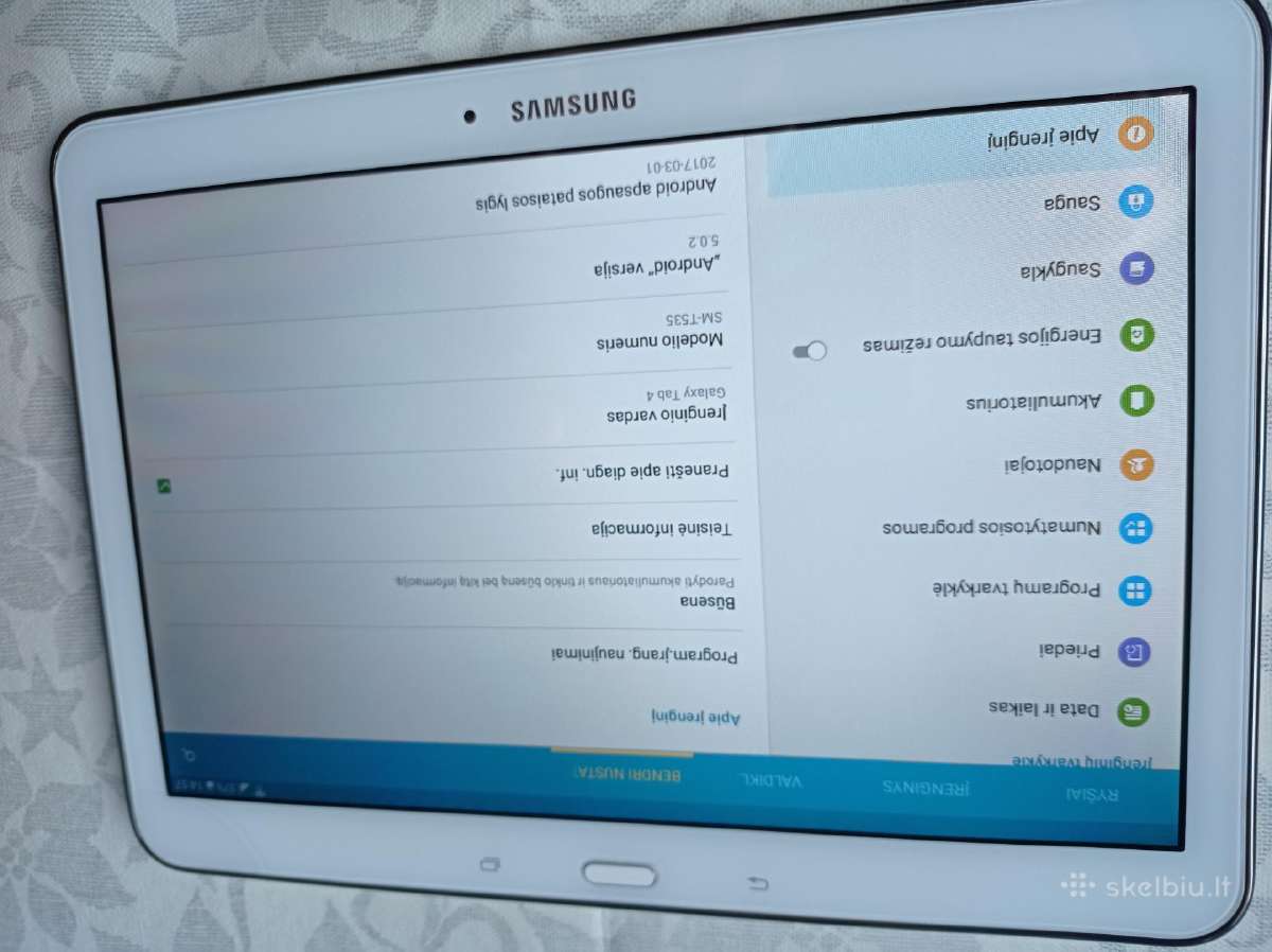 Samsung Tab 4 10.1 Lte idealios būklės - nuotraukos Nr. 5