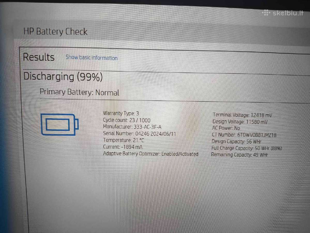 Elitebook 16.0 Ultra 5 125u 16/256 12% 2028-06-02 - nuotraukos Nr. 6