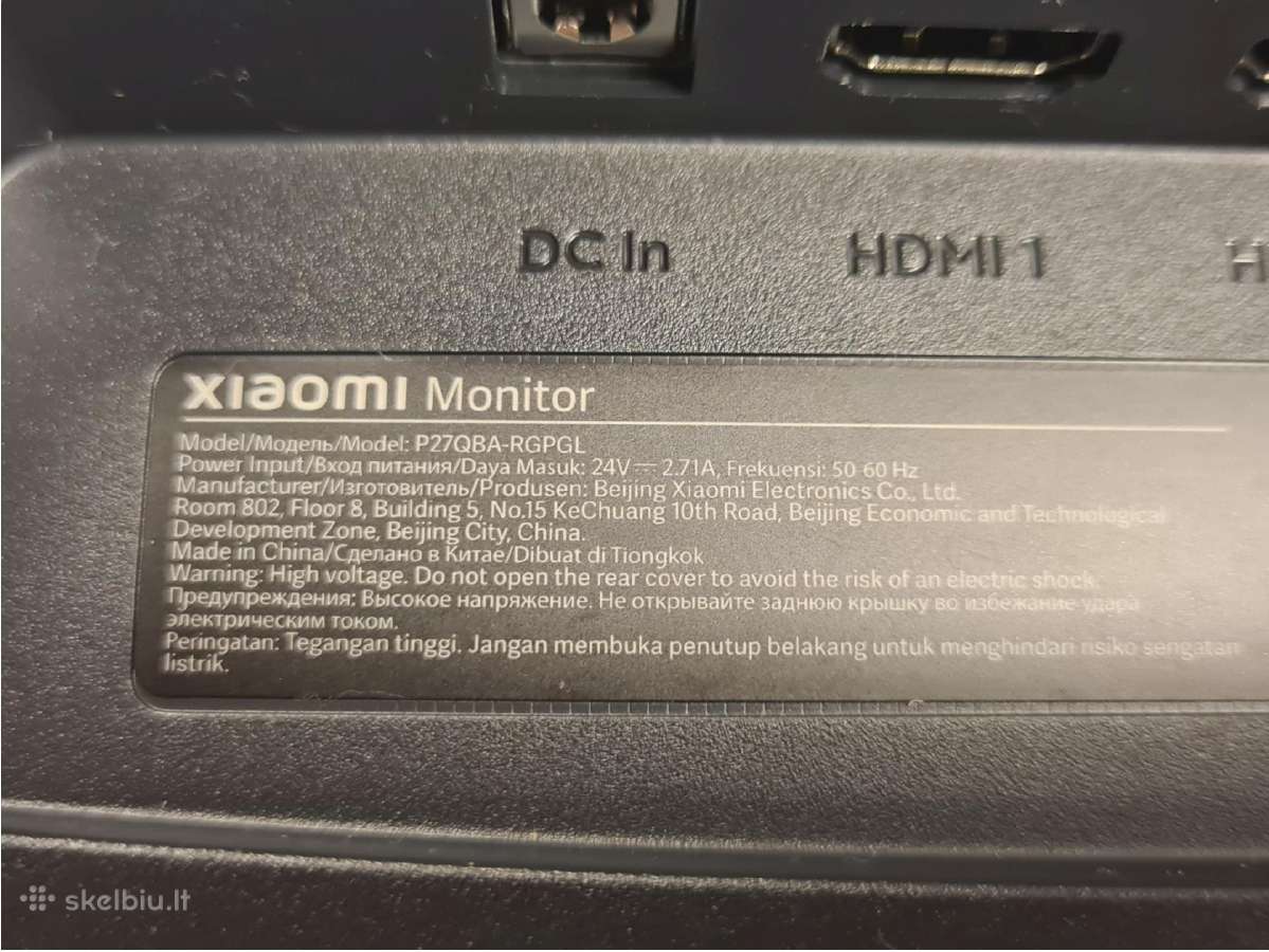 Monitorius Xiaomi G Pro 27i 27 Qhd Mini LED - nuotraukos Nr. 8