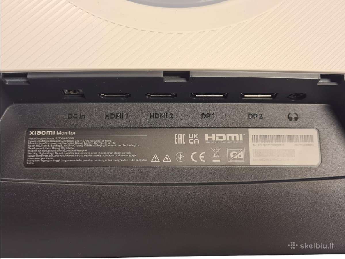 Monitorius Xiaomi G Pro 27i 27 Qhd Mini LED - nuotraukos Nr. 9