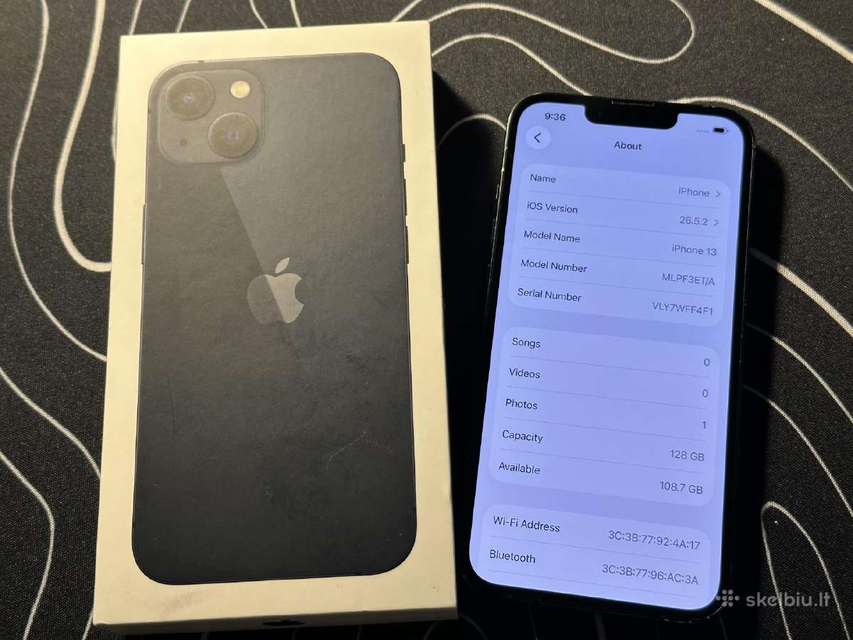 iPhone 13 128gb - nuotraukos Nr. 6