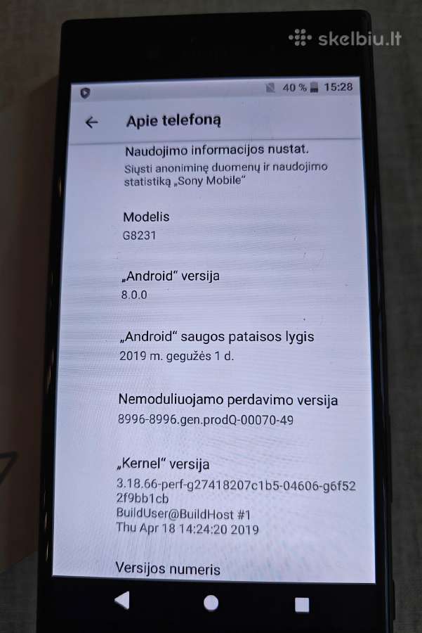 Sony Xperia Xzs - nuotraukos Nr. 2