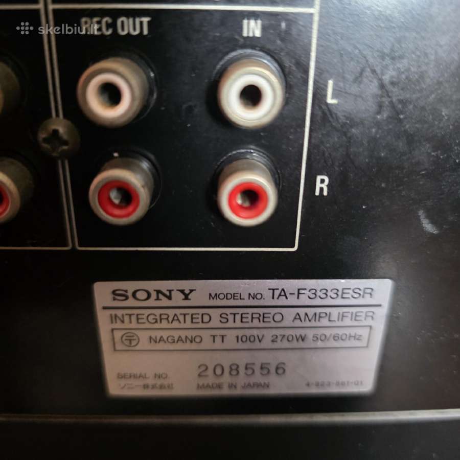 Sony Ta-f333esr - nuotraukos Nr. 10