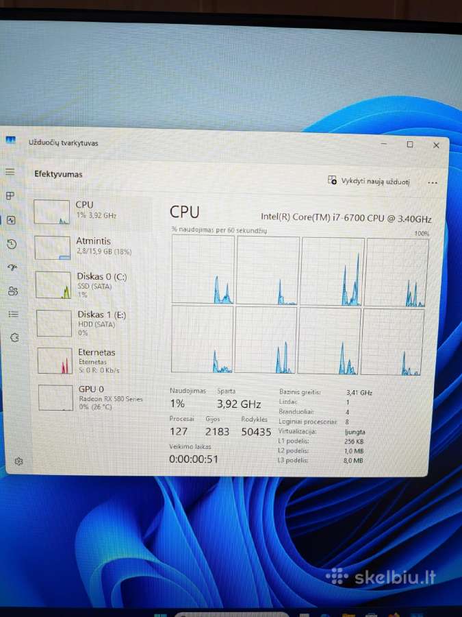 I7-6700 / Rx 580 8gb / 16gb ddr4 / SSD+HDD - nuotraukos Nr. 18