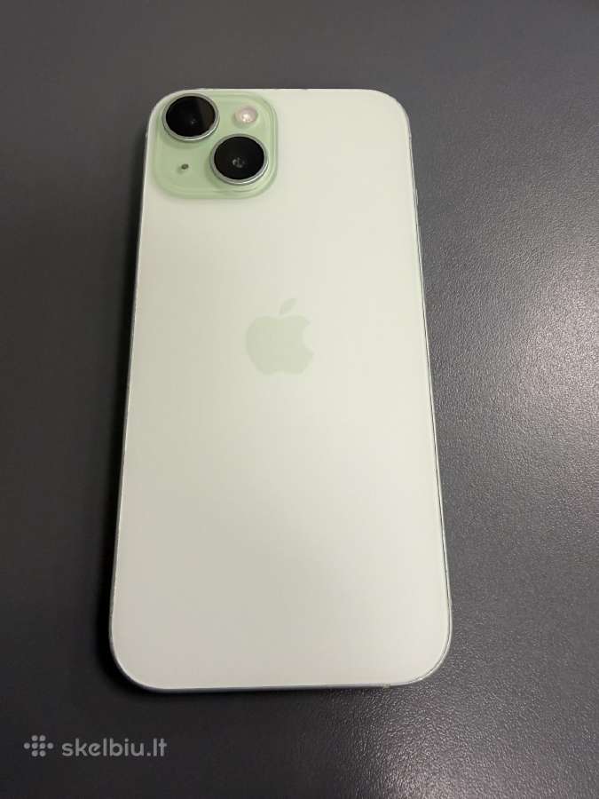 Apple iPhone 15 128gb mint spalva,garantija - nuotraukos Nr. 2