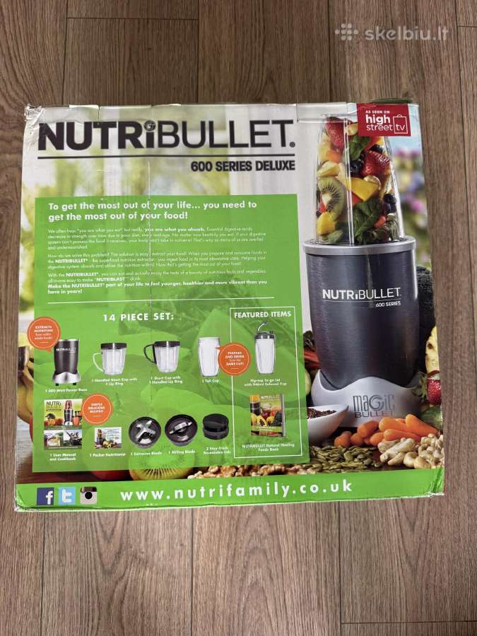 „nutribullet“ 600 W trintuvas + priedai - nuotraukos Nr. 4