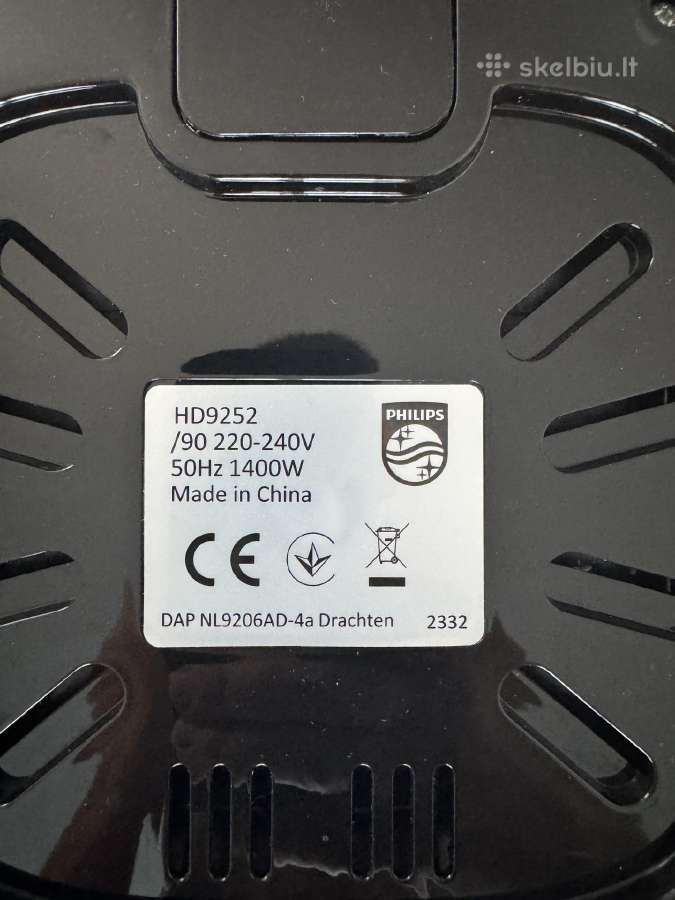 Karšto oro gruzdintuvė Philips Hd9252/90 - nuotraukos Nr. 10