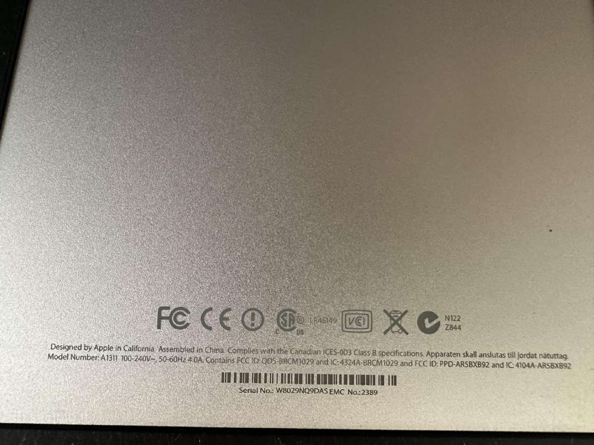 Apple iMac 21.5" Mid 2010 (A1311) / 4gb / SSD 128 - nuotraukos Nr. 4