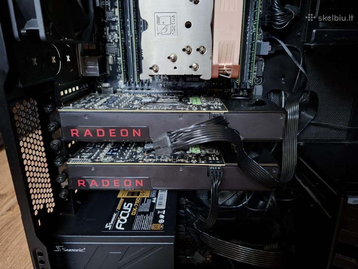 X99 Ai Work Gaming Rig 20c/40t 32g dual Rx480 8g - nuotraukos Nr. 9