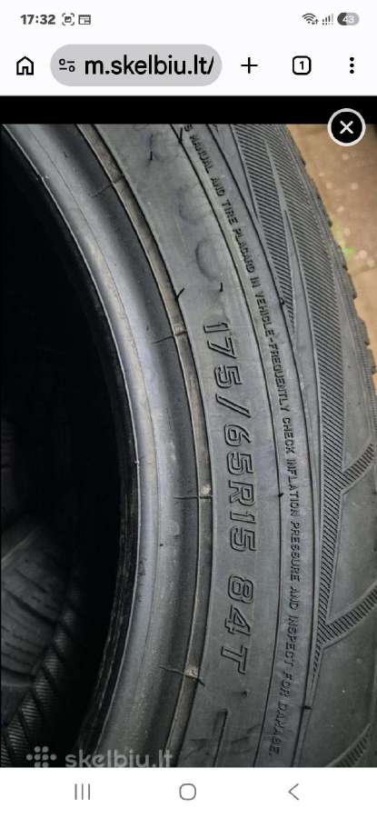 Keturios geros 175/65 R15 - nuotraukos Nr. 7