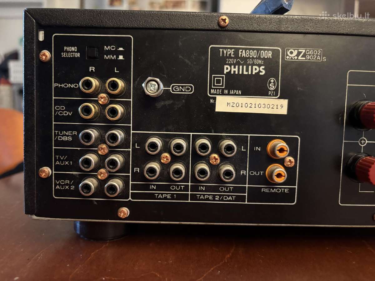 Stereo stiprintuvas Phillips Fa890 - nuotraukos Nr. 3