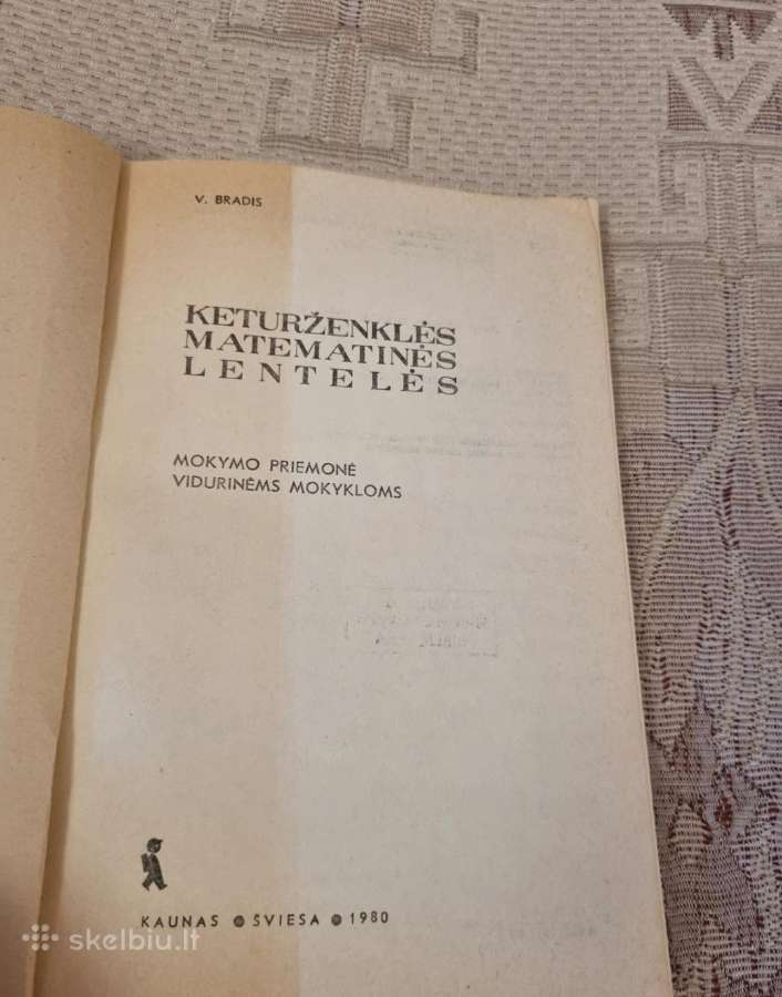 Keturženklės matematinės lentelės - nuotraukos Nr. 2