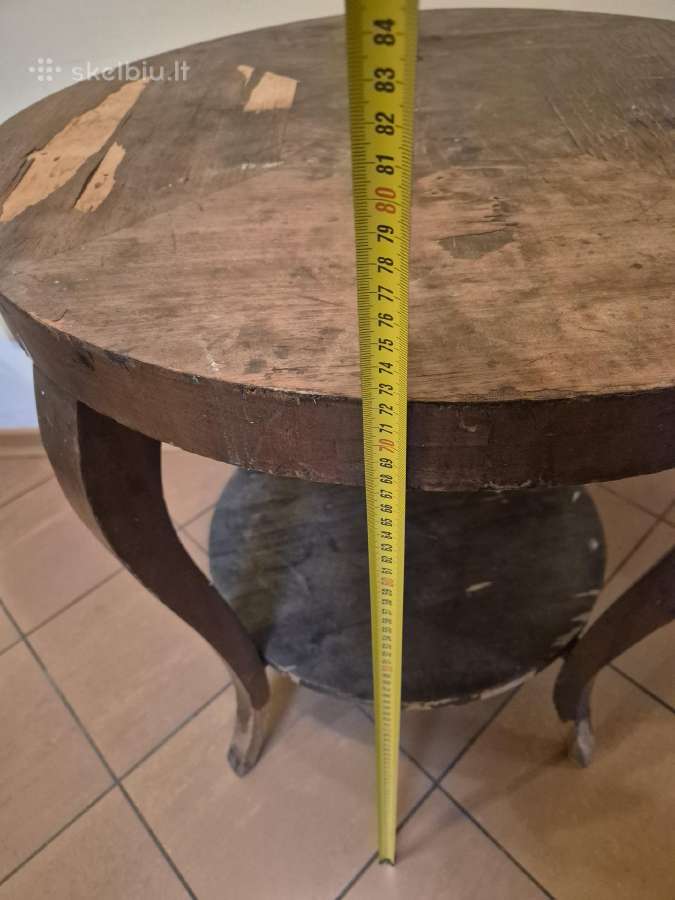 Antikvarinis staliukas su užtiesalu - nuotraukos Nr. 5