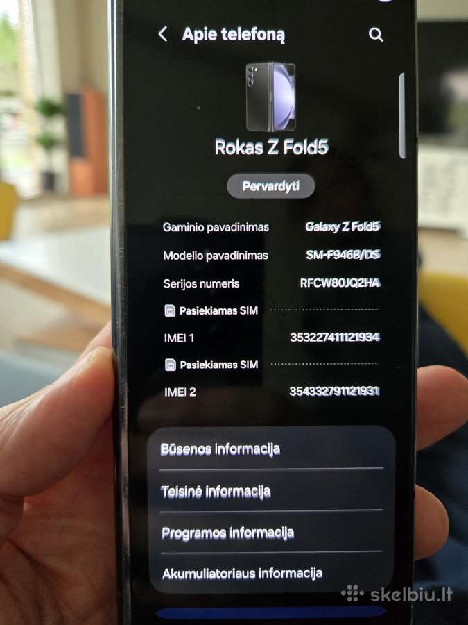 Samsung Z Fold 5 - nuotraukos Nr. 7