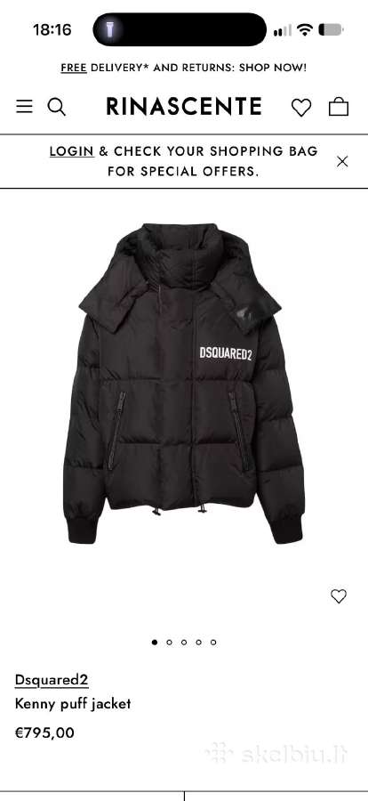 Originali Dsquared striuke - nuotraukos Nr. 10