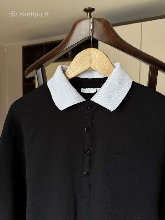 Weekend Collective rugby sweatshirt in black - nuotraukos Nr. 2