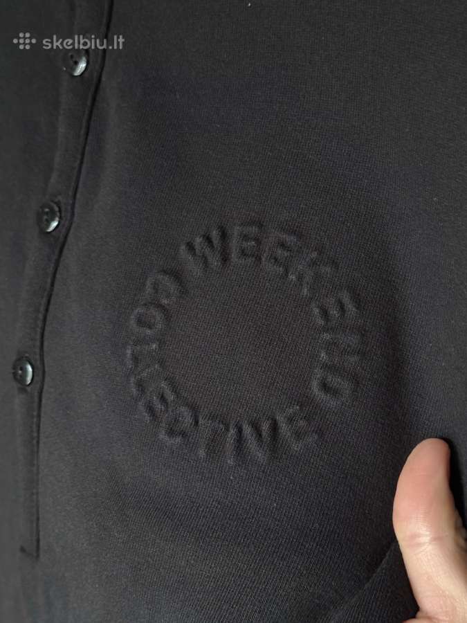 Weekend Collective rugby sweatshirt in black - nuotraukos Nr. 8