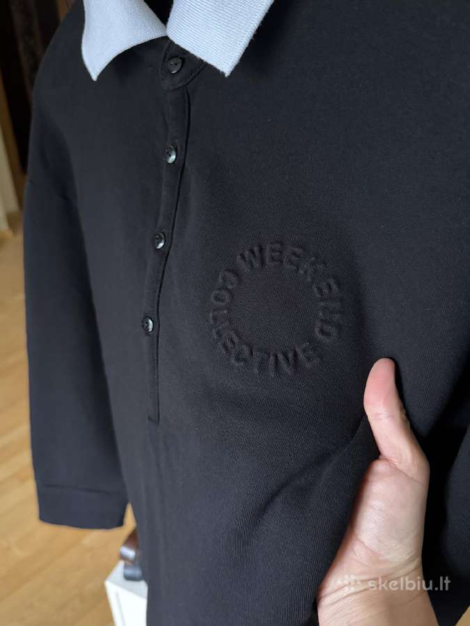 Weekend Collective rugby sweatshirt in black - nuotraukos Nr. 9