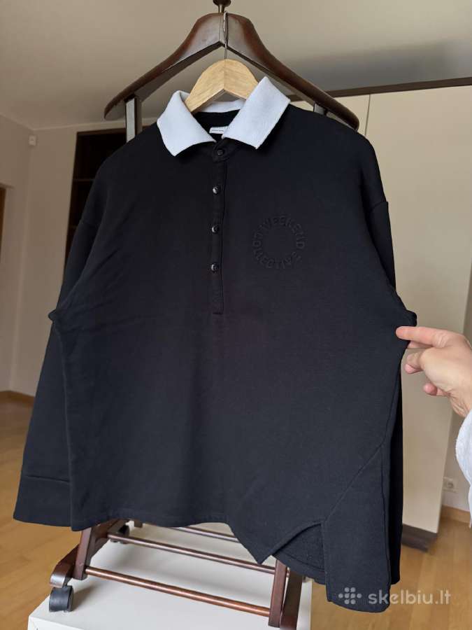 Weekend Collective rugby sweatshirt in black - nuotraukos Nr. 10