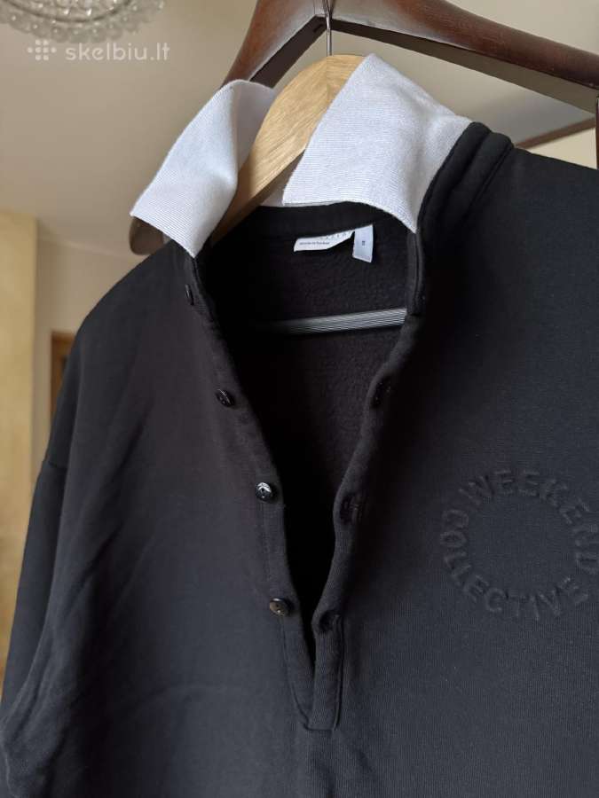 Weekend Collective rugby sweatshirt in black - nuotraukos Nr. 19