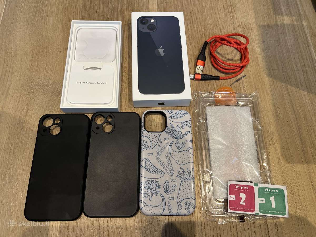 iPhone 13 Midnight 128gb, 85% - nuotraukos Nr. 2