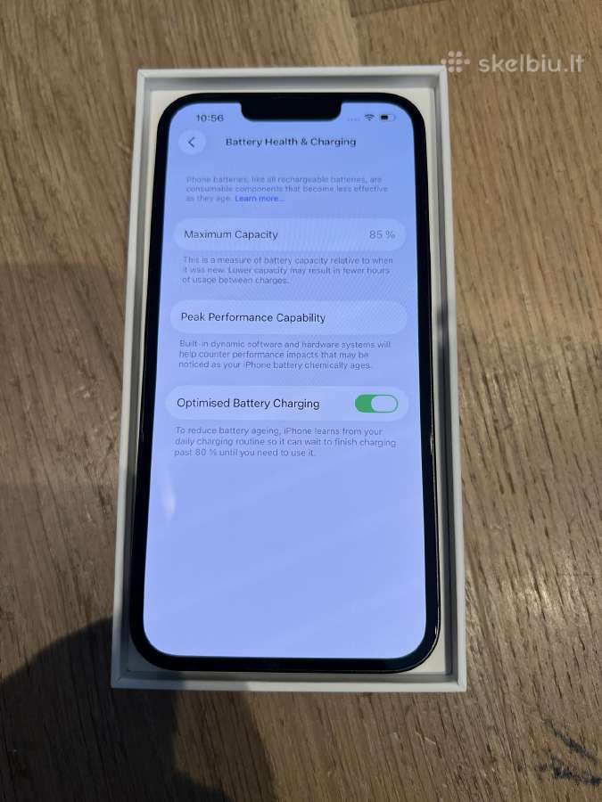 iPhone 13 Midnight 128gb, 85% - nuotraukos Nr. 4