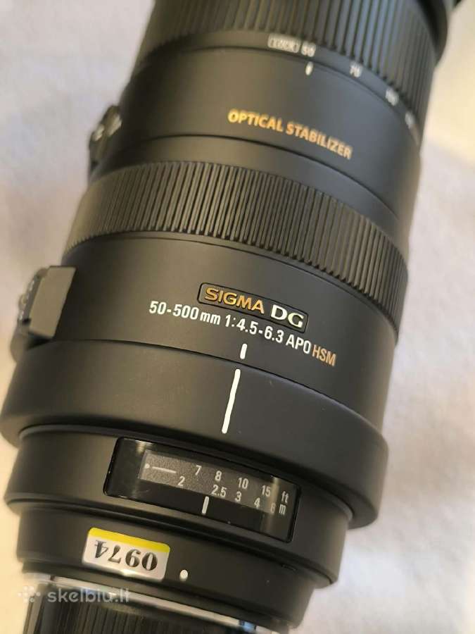 Sigma Dg 50-500mm f/4,5-6,3 Apo OS Hsm - nuotraukos Nr. 2